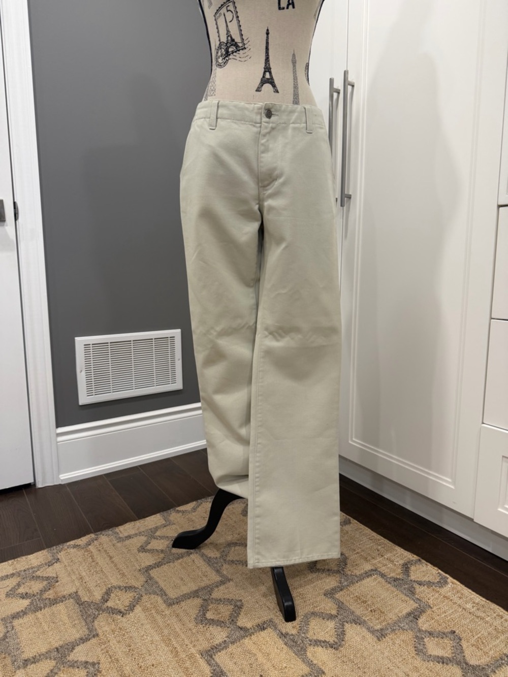 Vintage, GAP Hipster Trouser in Light Beige - Picture 3 of 16
